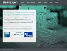 Tablet Screenshot of elasmogen.com